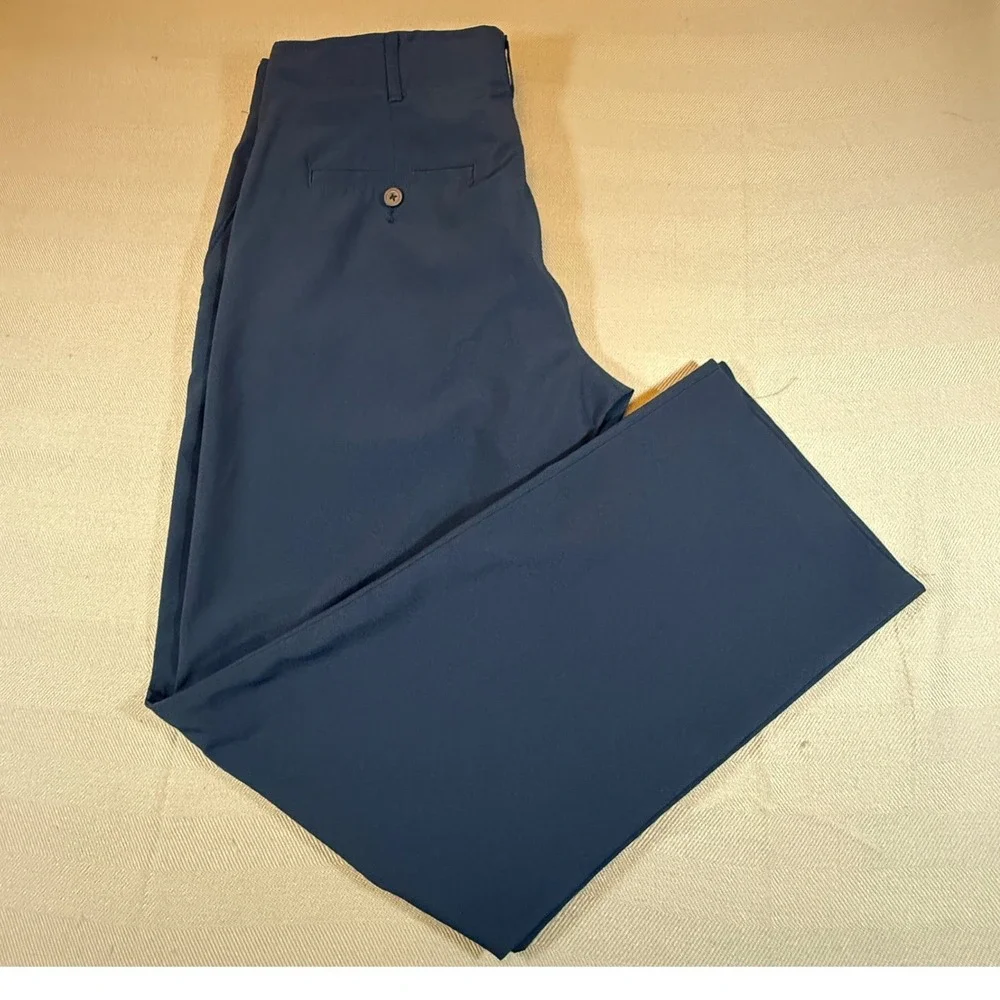 Ben Hogan Performance Golf Pants Mens 34x30 Navy Blue Stretch Flat WT4475 2288